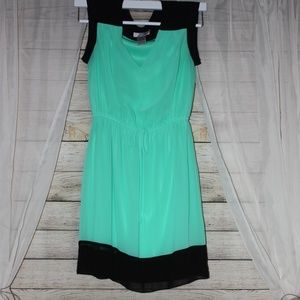 {Sweet Storm} Mint Green & Black Dress